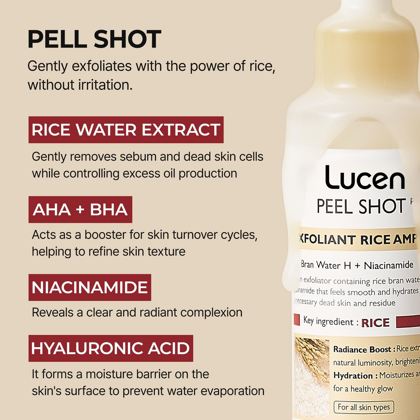 Peel Shot Glow – White Rice Ampoule